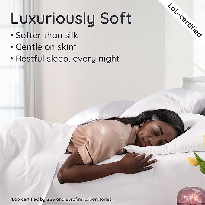 Bambaw 100% Viscose Derived from Bamboo Sheets California King Size – 4pcs Deep - Image 4