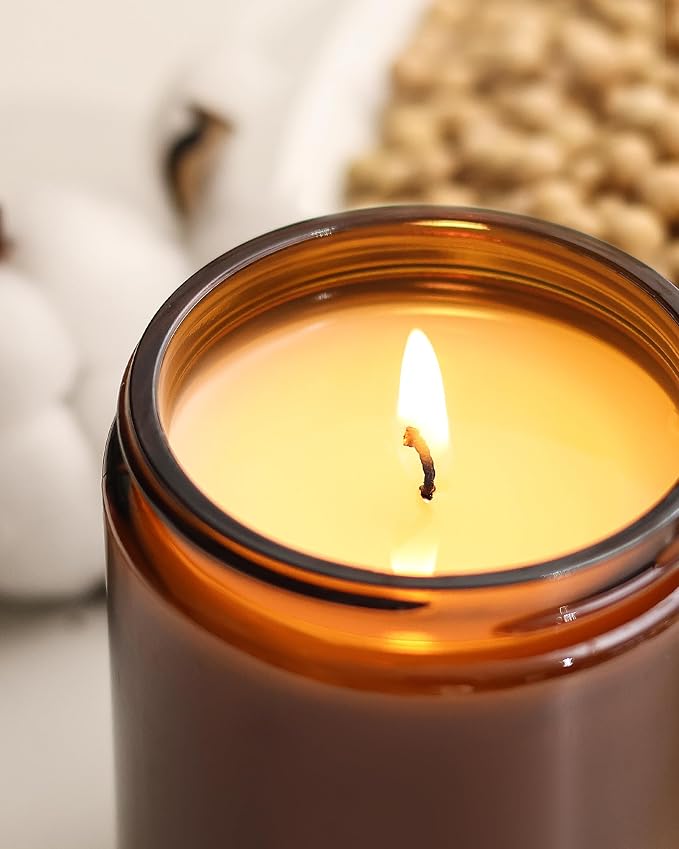 AOOVOO Apple Cinnamon Candles - 22 oz Scented Candles - Image 4