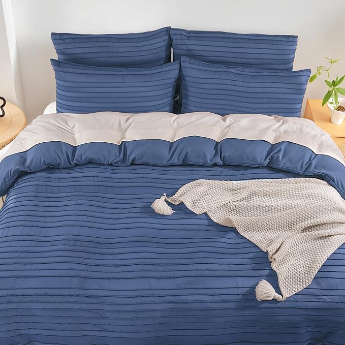 NEXHOME PRO Duvet Cover Queen, 3 Pieces Boho Tufted Duvet Cover Set, Soft and - Image 7