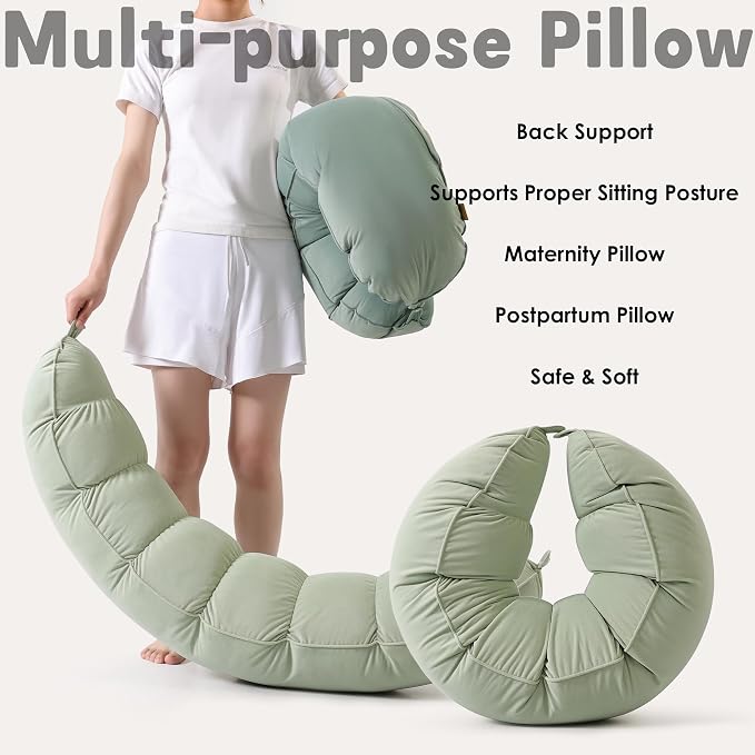 Peallow – Long Round Body Pillow - Image 7