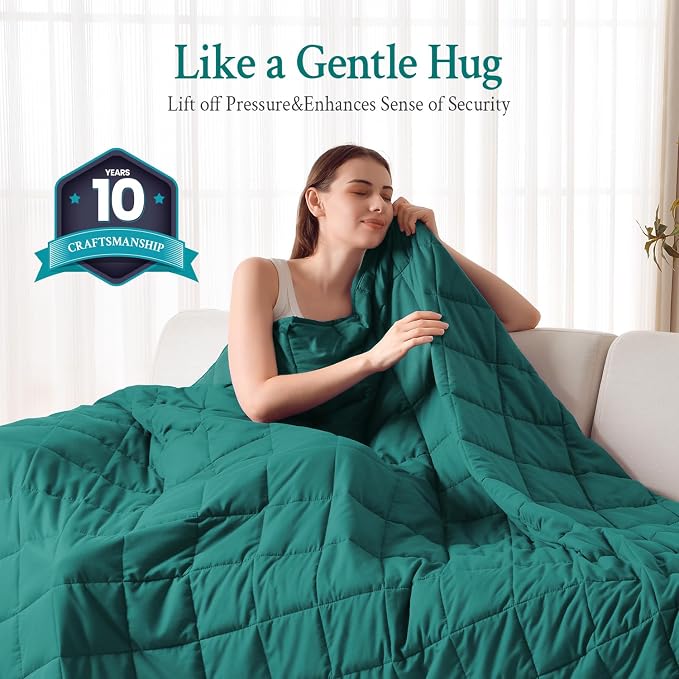 Topblan Weighted Blanket for Adults 15lbs, Soft Cooling Breathable Weighted - Image 2