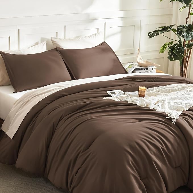 Litanika Twin XL Comforter Set Brown, 2 Pieces Extra Long Dorm Bedding Sets - Image 5
