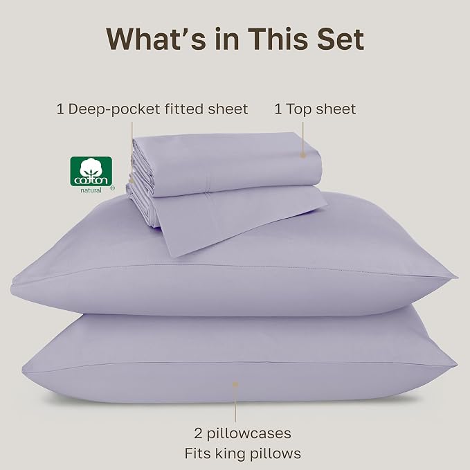 California Design Den Luxury King Size Sheets Set - Image 4