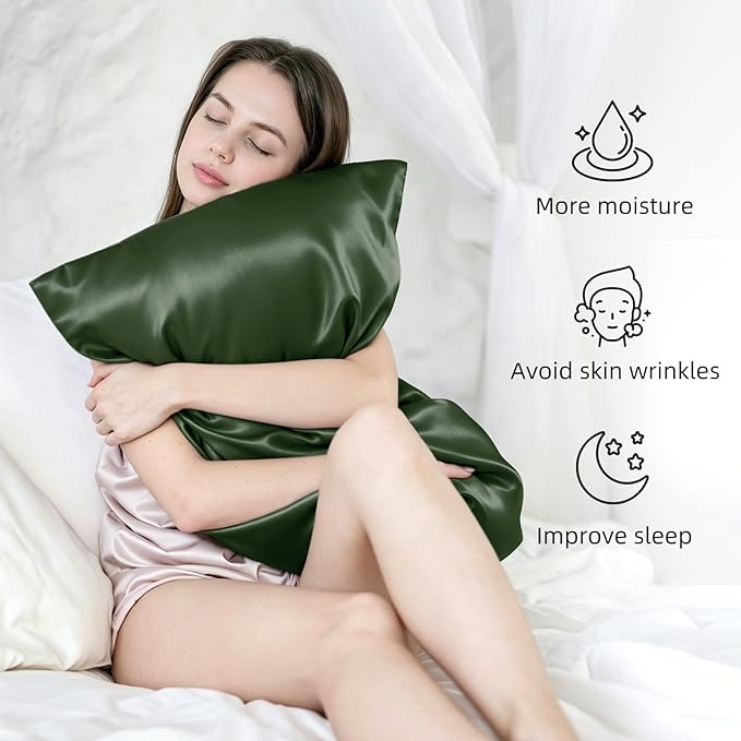 Silk Pillow Cases for Hair and Skin Mulberry Silk Pillowcase Soft Breathable - Image 3