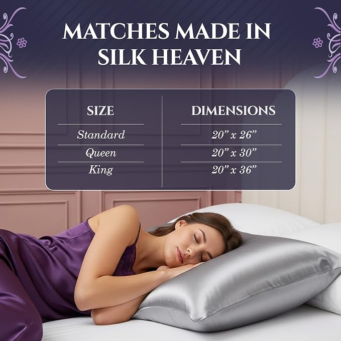 DECOLURE 100% Pure Mulberry Silk Pillow Case King Size – Highest Grade 30 Momme - Image 8