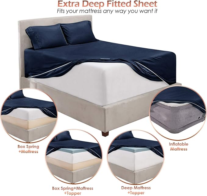 Hearth & Harbor Extra Deep Pocket Sheet Set - Image 6