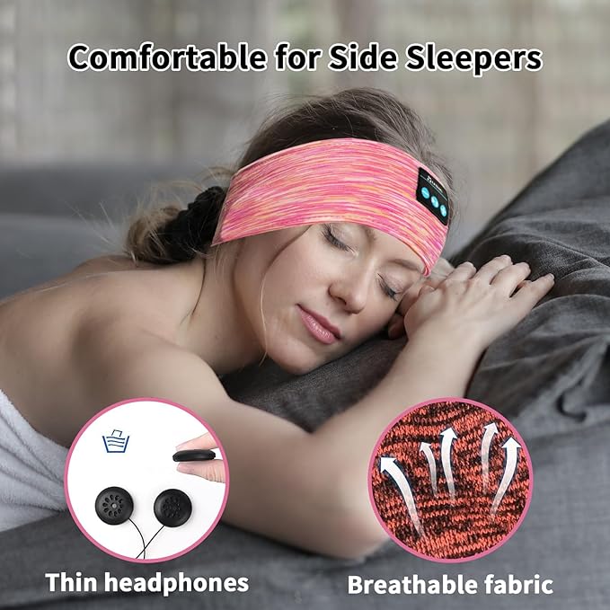 Bluetooth Headphones, Sleep Headphones Headband Wireless - Image 5