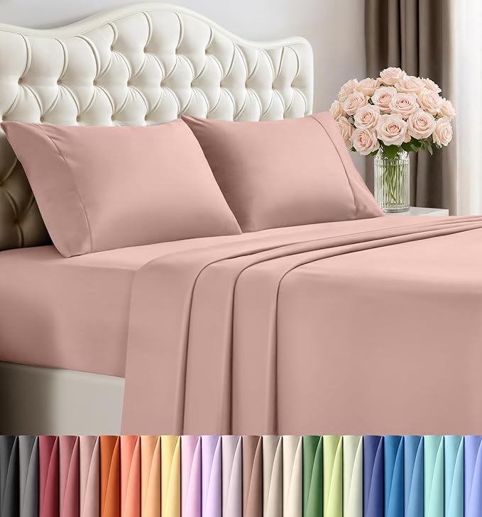 Utopia Bedding King Size Sheet Set – 4 Piece Bed Sheets, Soft and Breathable by UTOPIABEDDING