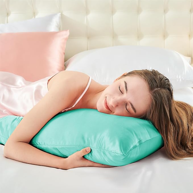 BEDELITE Satin Body Pillow Cover, Super Soft and Cooling Body Pillow Pillowcase - Image 5