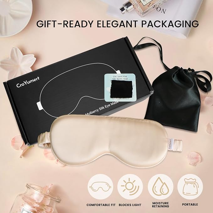 100% Pure Mulberry Silk Eye Mask - Image 7