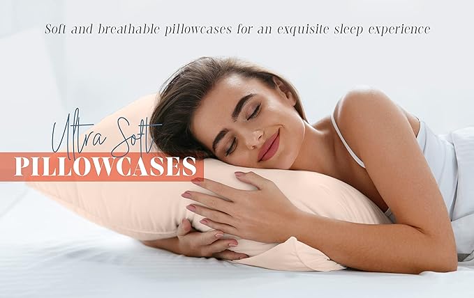 Elegant Comfort 4-PACK Solid Pillowcases 1500 Premium Hotel Quality Microfiber - Image 5