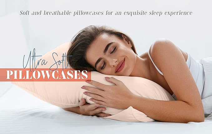 Elegant Comfort 4-Pack Solid Pillowcases 1500 Premium Hotel Quality Microfiber - Image 5