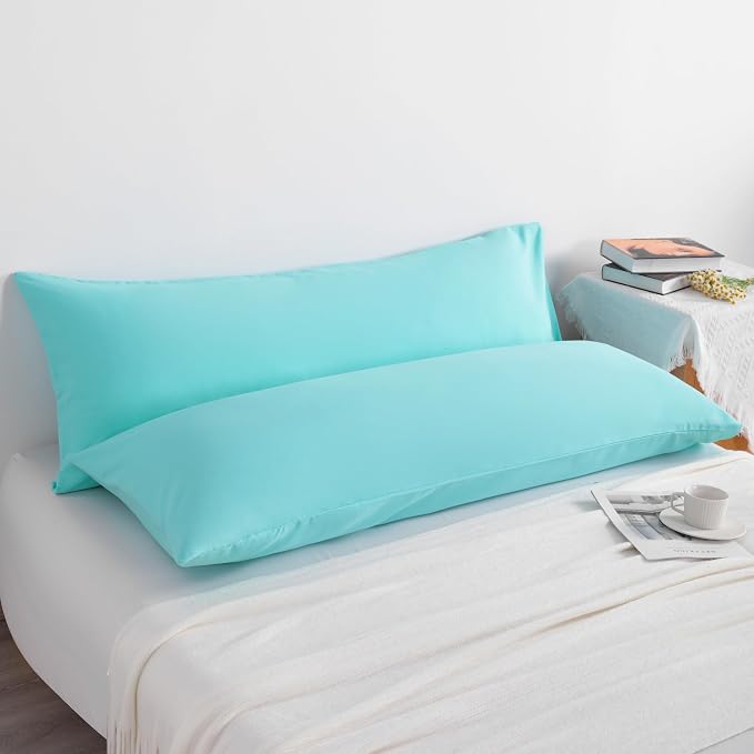 NTBAY Body Pillow Cases Set of 2, 2 Pack Brushed Microfiber 20x54 Pillow Cases - Image 5