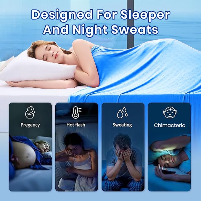 Topcee Cooling Blanket Full Size- 60"x90" Summer Cooling Throw Blanket - Image 4