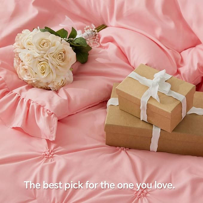 BEDELITE Pink Twin Comforter Set - Image 6