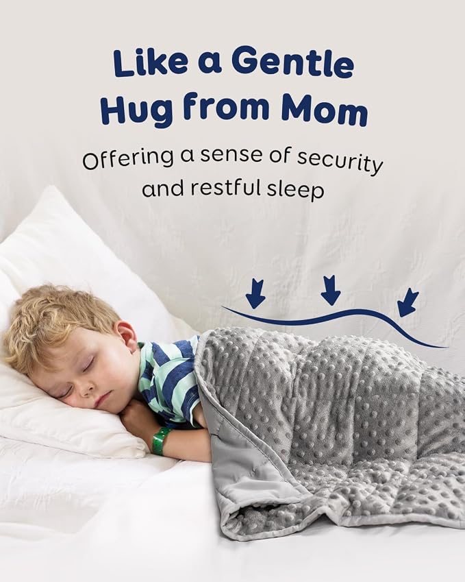 Kivik Weighted Lap Pad, Minky Dots Small Weighted Blanket 2lbs, Ultra-Soft - Image 2