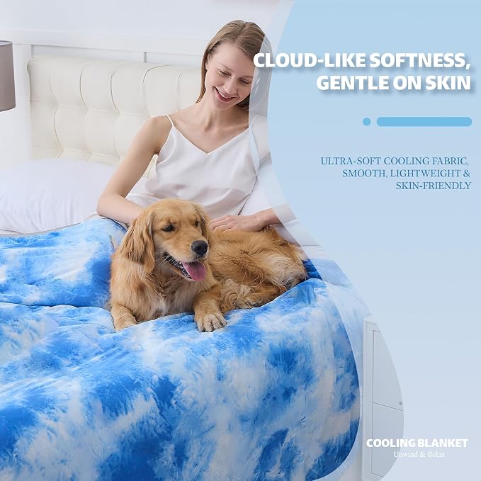 Cooling Blanket Throw Size for Hot Sleepers Ultra Lightweight & Breathable - Image 2