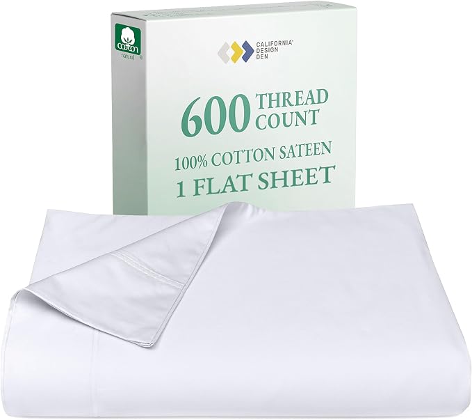 California Design Den Queen Size Flat Sheet Only by CaliforniaDesignDen