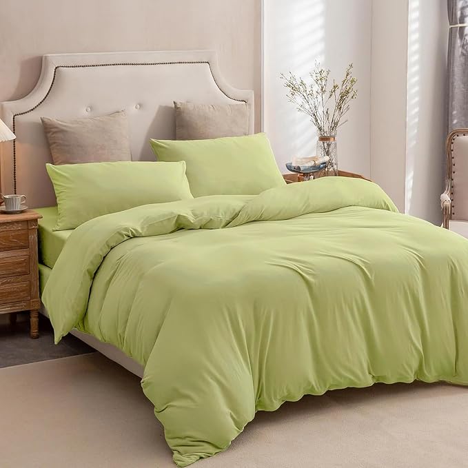 PURE ERA Jersey Knit Duvet Cover Set 100% T-Shirt Cotton Super Soft Comfy 2pc - Image 3