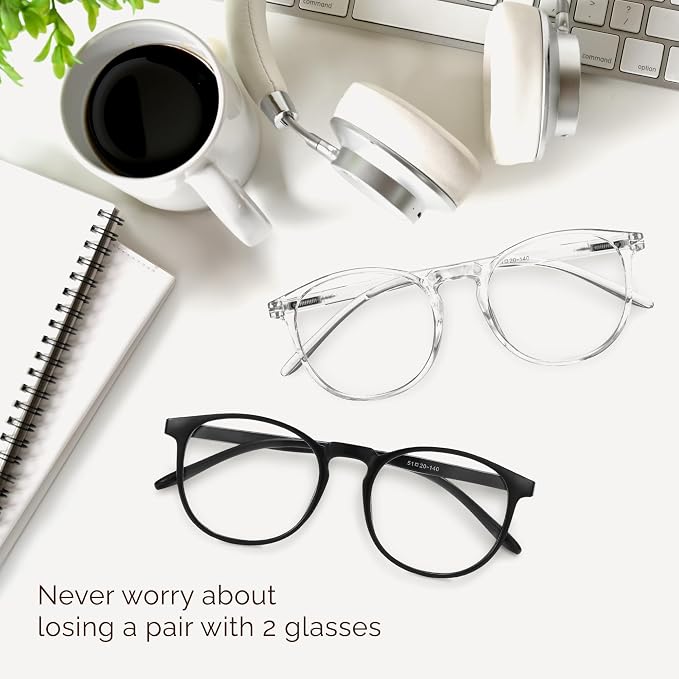 IBOANN Blue Light Glasses for Woman/Men, Fashion Blue Light Glasses Men - Image 8