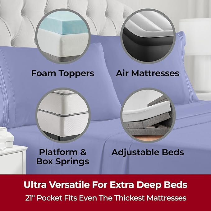 Mellanni Extra Deep Queen Sheets - Image 2