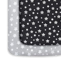 Pack and Play Sheets, 2 Pack Mini Crib Sheets, Stretchy Playard Fitted Sheet by Moonsea