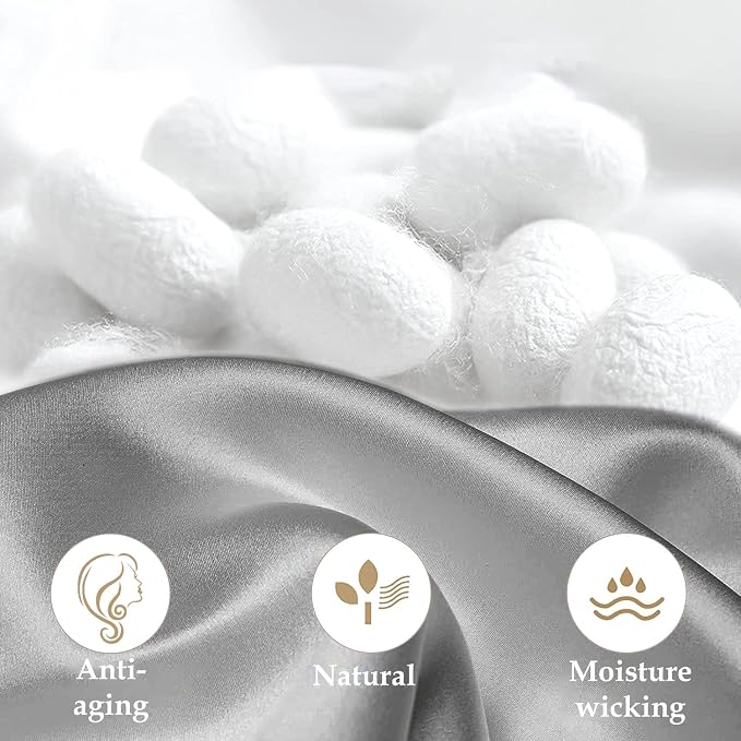 INSSL Silk Pillowcase for Women, Mulberry Silk Pillowcase for Hair and Skin and - Image 4