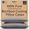 Bambaw 100% Viscose Derived from Bamboo Pillowcases Standard Size – Set of 2 by Bambaw