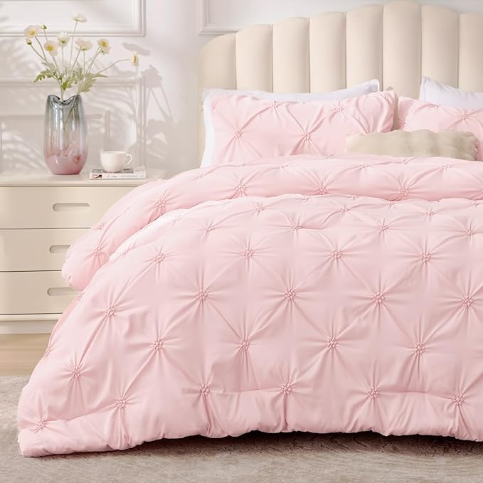 BEDELITE Baby Pink King Size Comforter Set by BEDELITE