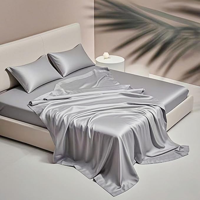 Queen Size Flat Sheet Only, Soft 300 Thread Count 100% Cotton Sheets, Cooling & - Image 2