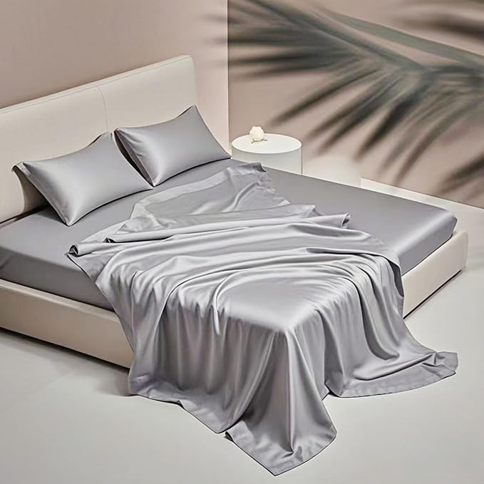 Twin Size Flat Sheet Only, Soft 300 Thread Count 100% Cotton Flat Sheets - Image 2