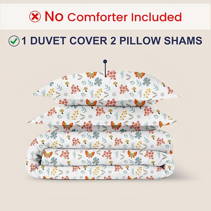 Kotton Culture 3 Pc Twin Size Duvet Cover Set- 100% Egyptian Cotton 600 TC - Image 2