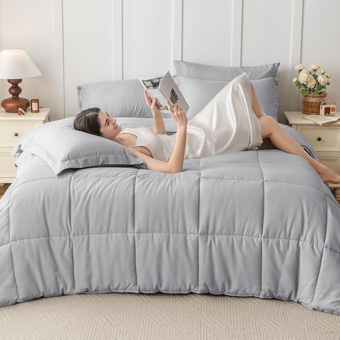 JOLLYVOGUE Full Comforter Set, Ultra-Soft Bed in a Bag Full Size 7 Pieces - Image 6