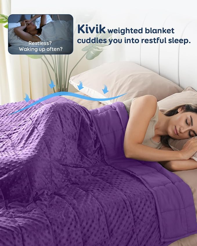 Kivik Minky Dot Weighted Blanket - Image 2