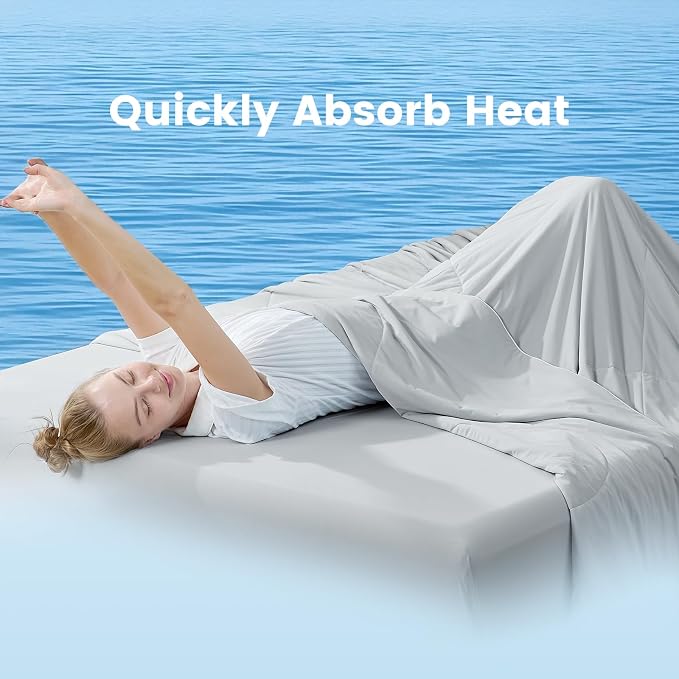 Cozy Bliss Cooling Comforter Queen Size, Cooling Blankets - Image 8