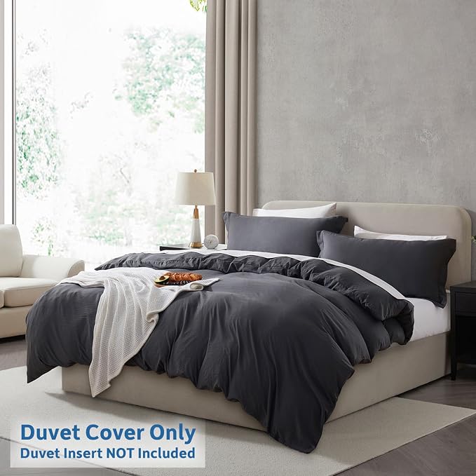 Nestl Dark Grey Duvet Cover Full Size - Image 2