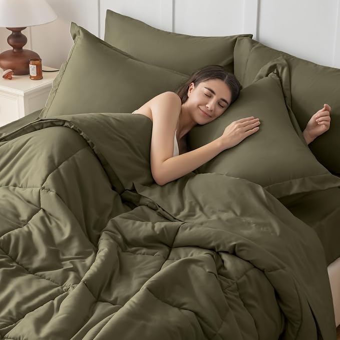 JOLLYVOGUE California King Comforter Set, Ultra-Soft Bed in a Bag Cal King Size - Image 7