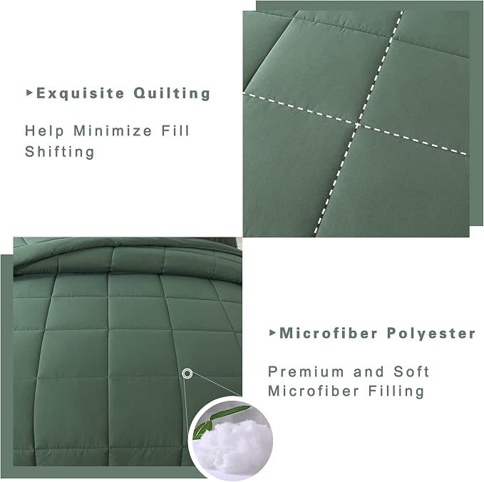 DOWNCOOL Twin Comforter Set -All Season Bedding Comforters Sets - Image 4