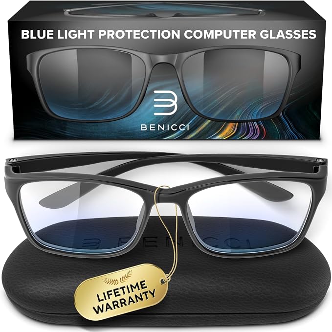 Stylish Blue Light Blocking Glasses by BENICCI