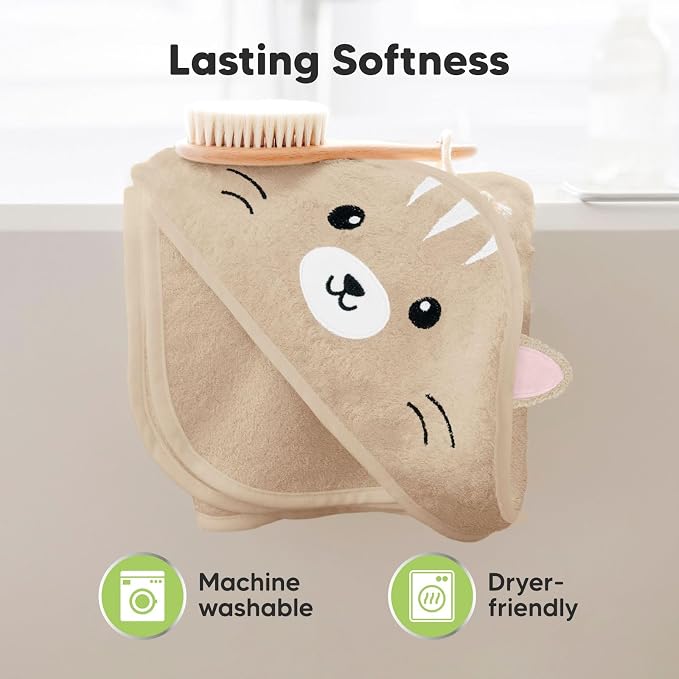 KeaBabies Hooded Baby Towel for Newborn - Image 6