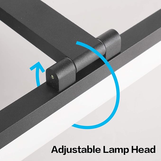 SOLFART Black Modern Bathroom Lights Over Mirror 31.5 inch Vanity Lighting Wall - Image 4