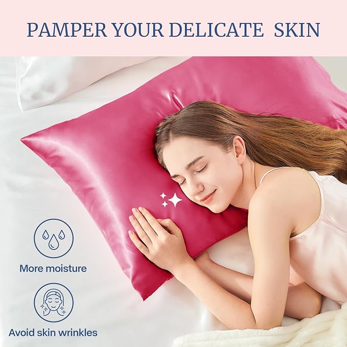 BEDELITE Satin Pillowcase for Hair and Skin, Super Soft and Cooling Similar to - Image 3