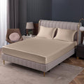 Homiest Taupe Satin Fitted Sheet by Homiest