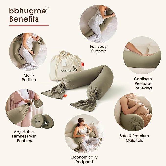 bbhugme Adjustable Pregnancy Pillow – Full Body Support - Image 2