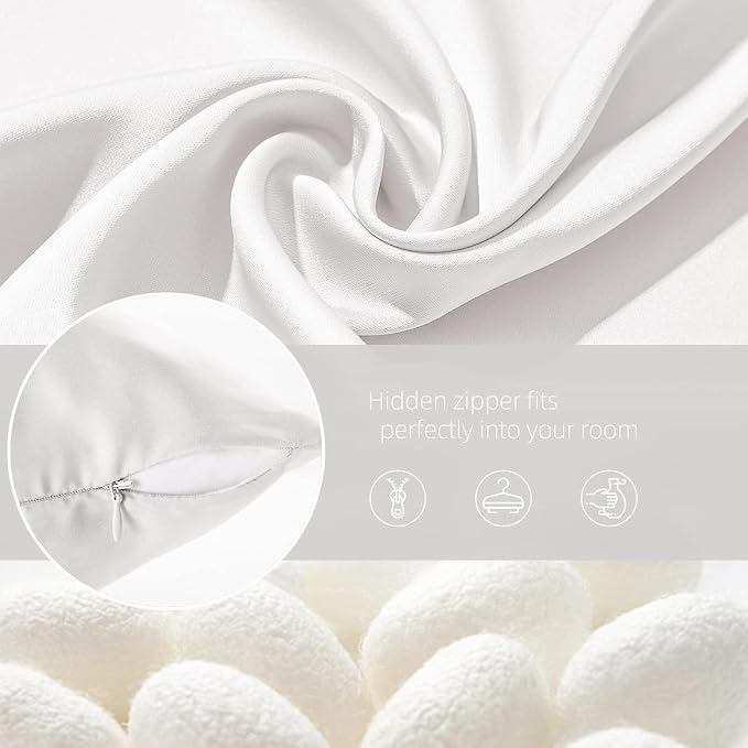 Silk Pillow Cases 2 Pack Mulberry Silk Pillowcase Soft Breathable Both Sided - Image 6