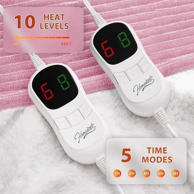 Homemate Electric Heated Blanket King Size - Image 3