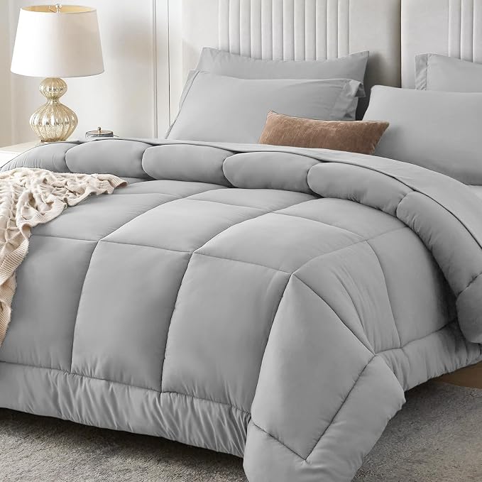 Sasttie Queen Comforter Set, 7 Pieces Bed in a Bag Queen, Complete Bedding Set by SASTTIE
