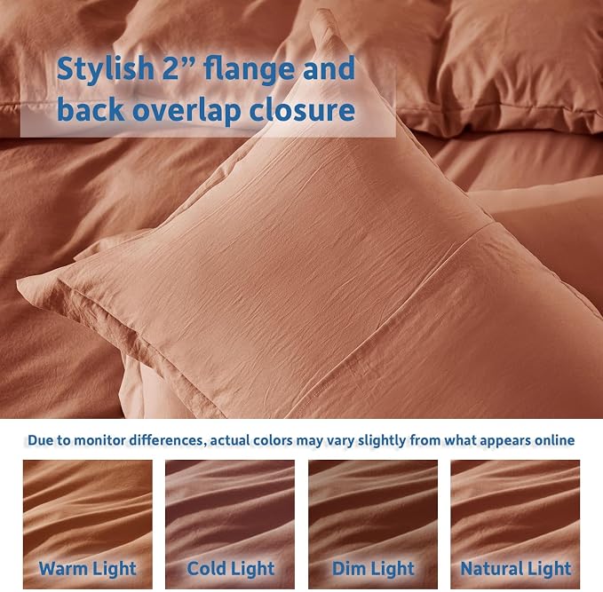 Nestl Rust Duvet Cover King Size - Image 8