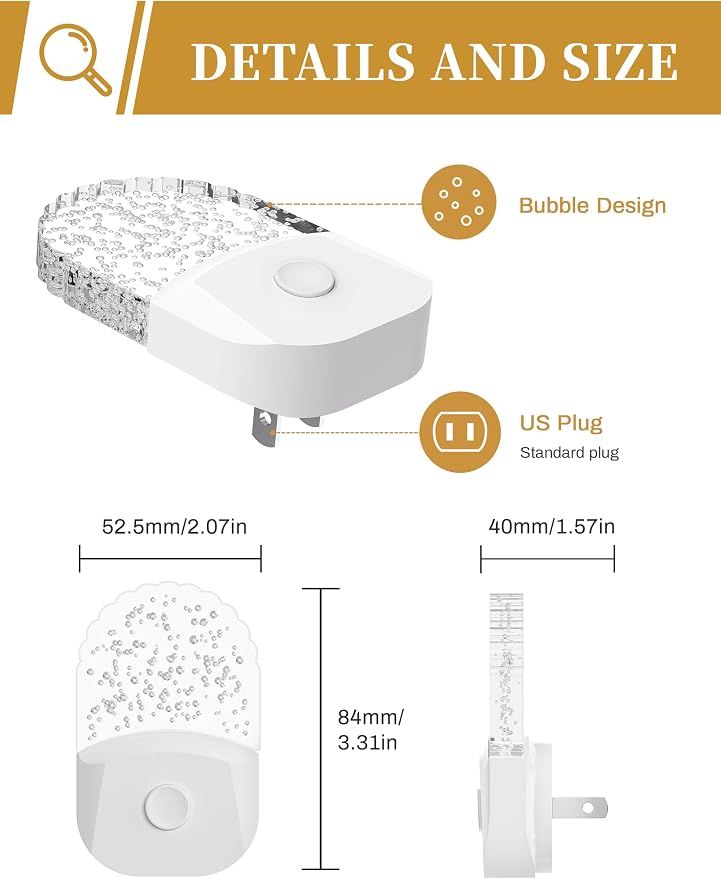 DORESshop 8-Color RGB LED Night Light Plug into Wall, Kids Room - Image 6