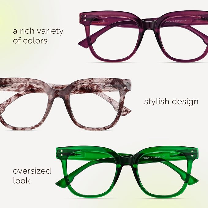 miyya Blue Light Glasses for Women & Men – Oversized UV & Blue Light Blocker - Image 8